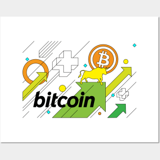 Bullish trend of Bitcoin Posters and Art